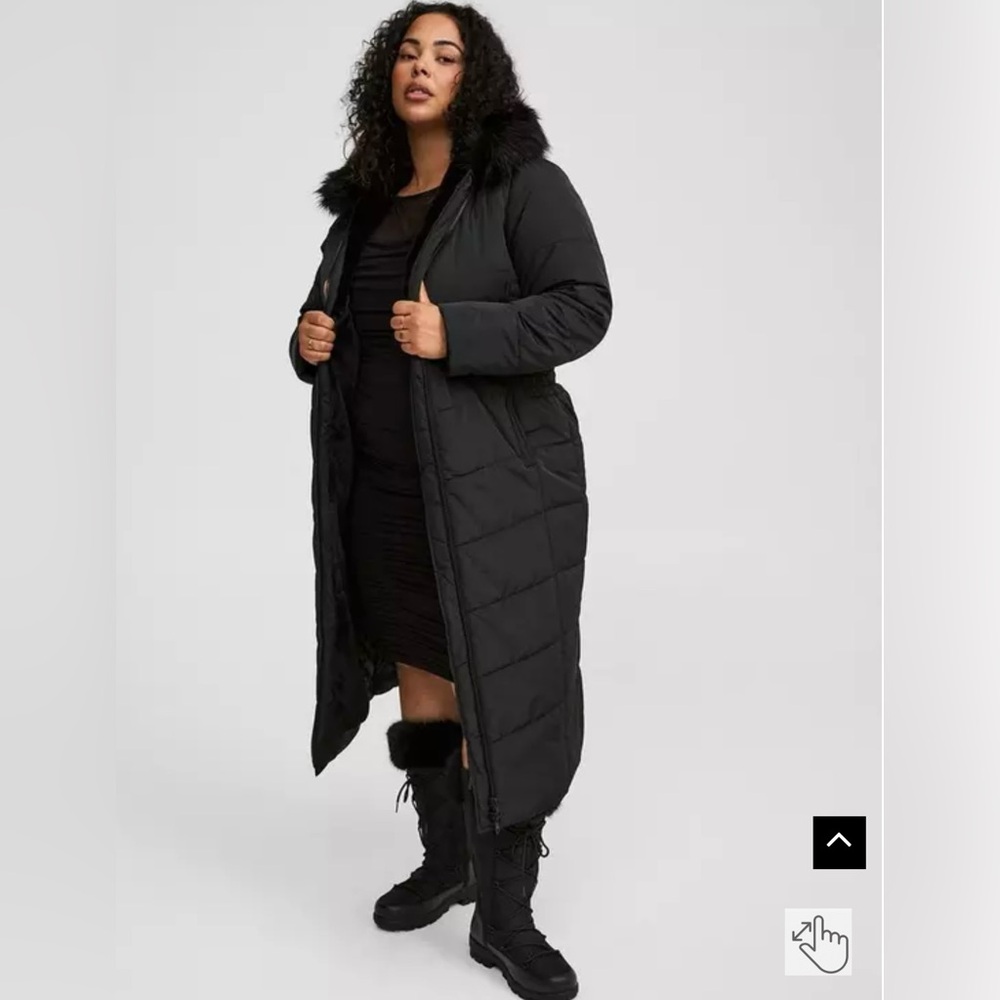Torrid Maxi Fit & Flare Puffer 4x New